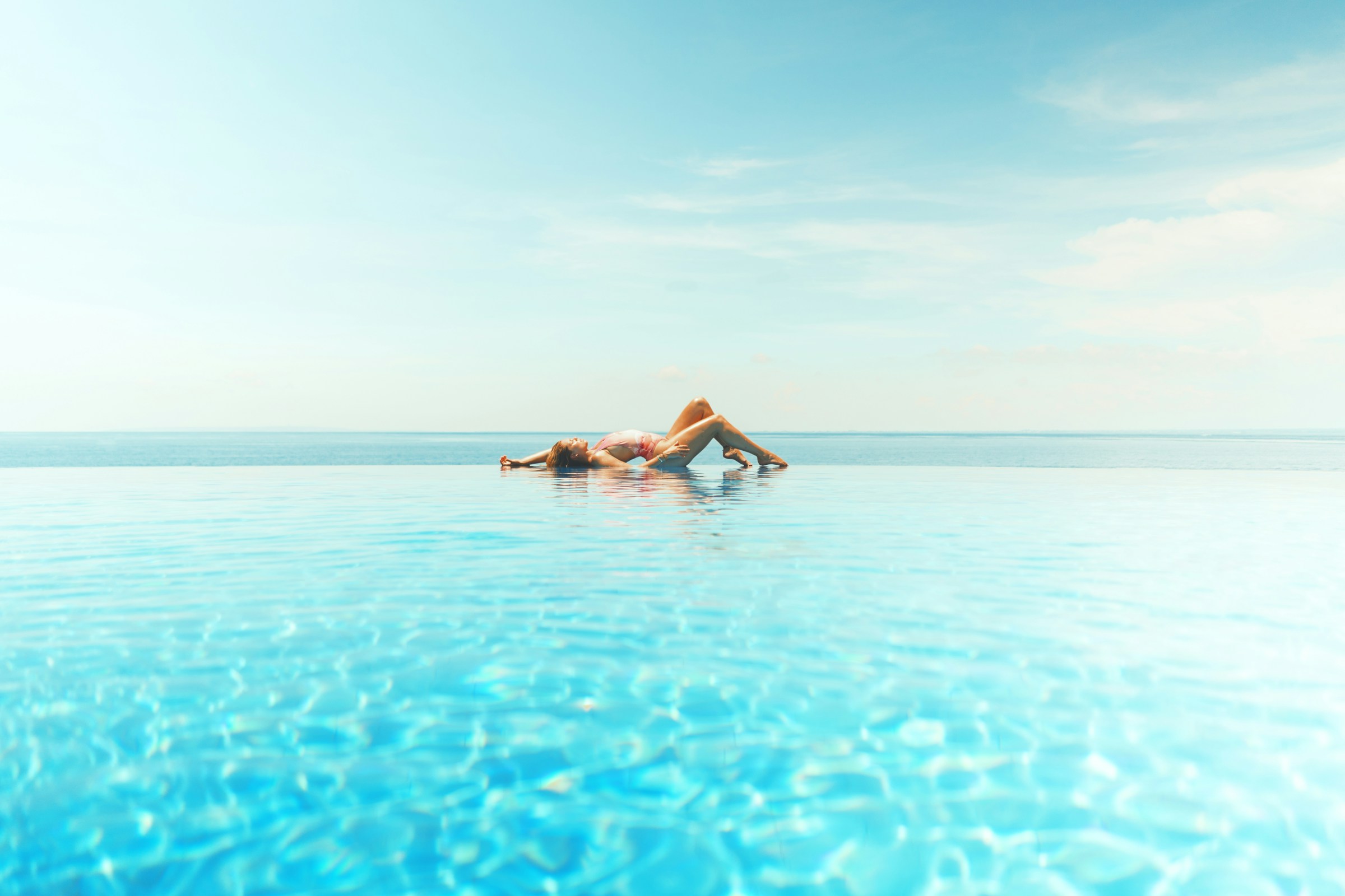women in swimming pool
